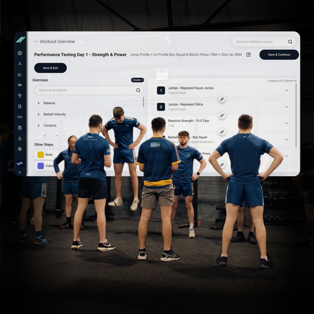 Output platformuyla takım halinde performans testleri ve sporcu yönetimi
